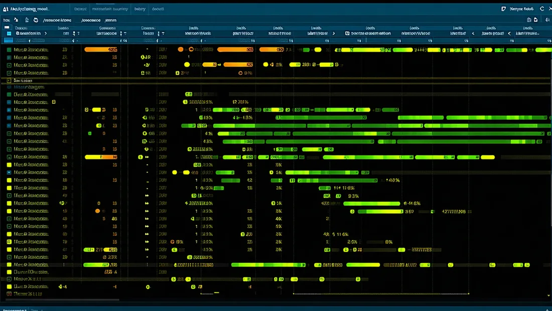 Fleet dashboard table showing ML model list with colored SLO status chips, GPU utilization bars, latency values, and replica counts
